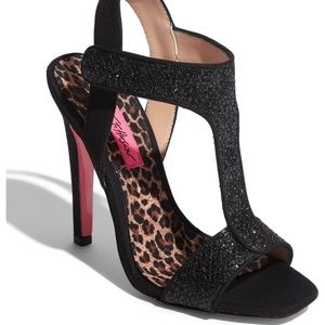 Betsey Johnson Bree Sandal Black/Black NEW